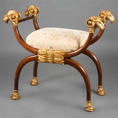 Lot 202 - Neoclassical Style Gilt Decorated Mahogany...