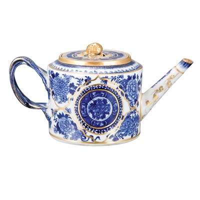 Lot 88 - Group of Nine Chinese Export Gilt Decorated...