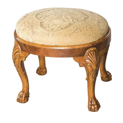 Lot 481 - George III Style Mahogany Stool Height 17...