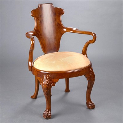Lot 160 - Georgian Style Mahogany Armchair