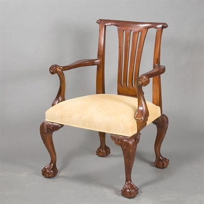 Lot 296 - Georgian Style Mahogany Armchair