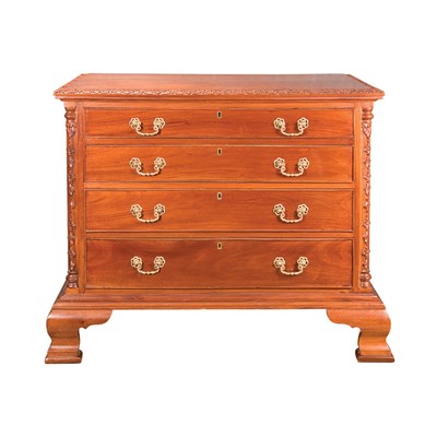 Lot 337 - George III Style Mahogany Chest of Drawers...