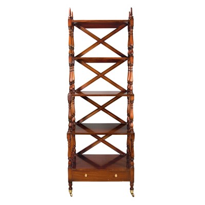 Lot 378 - Regency Style Mahogany Four-Tier Whatnot...