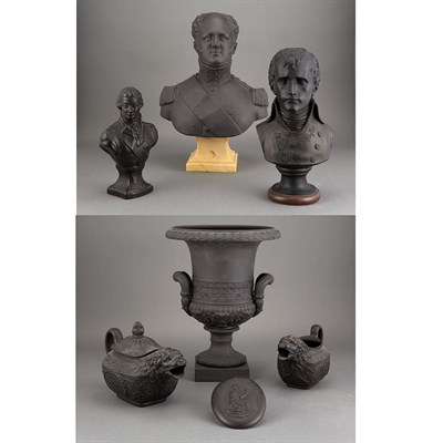 Lot 103 - Group of Black Basalt Pottery Articles...