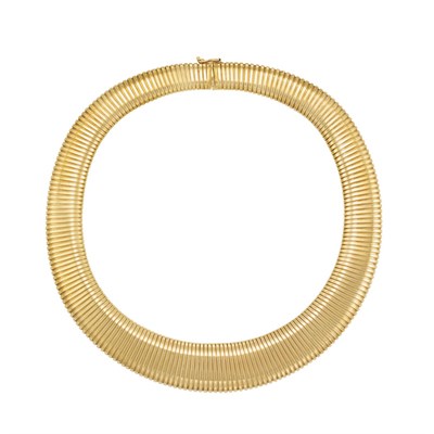 Lot 432 - Gold Snake Chain Necklace, Cartier