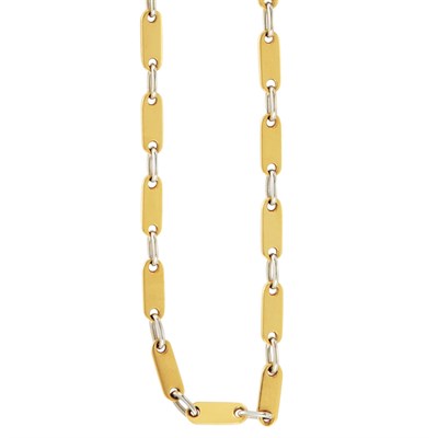 Lot 201 - Two-Color Gold Chain Necklace, Cartier