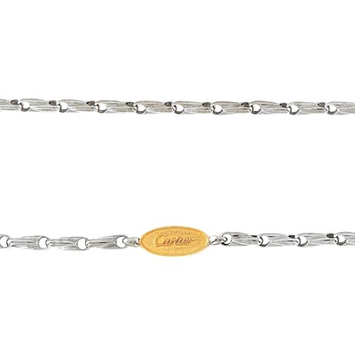 Lot 74 - Two-Color Gold Chain Necklace, Cartier