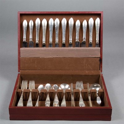 Lot 350 - Dominick & Haff Sterling Silver Partial...