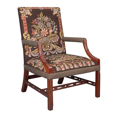 Lot 456 - George III Style Needlepoint Upholstered...