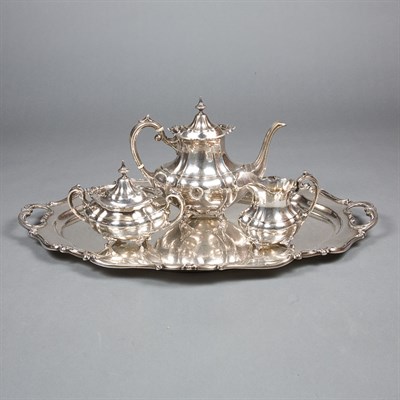 Lot 346 - Gorham Sterling Silver Four-Piece Tea Service...