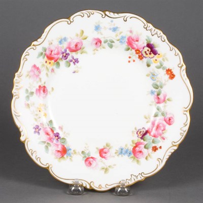 Lot 108 - Set of Twelve Cauldon Floral Decorated...
