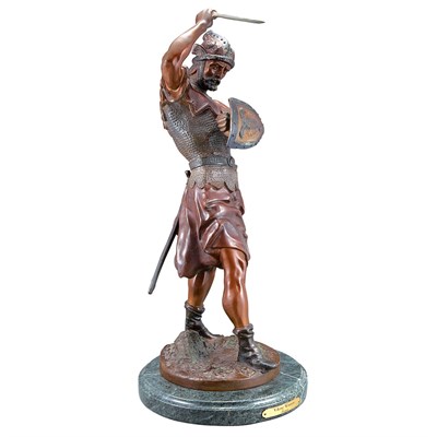 Lot 410 - Bronze Figure of a Viking Warrior Fremiet...
