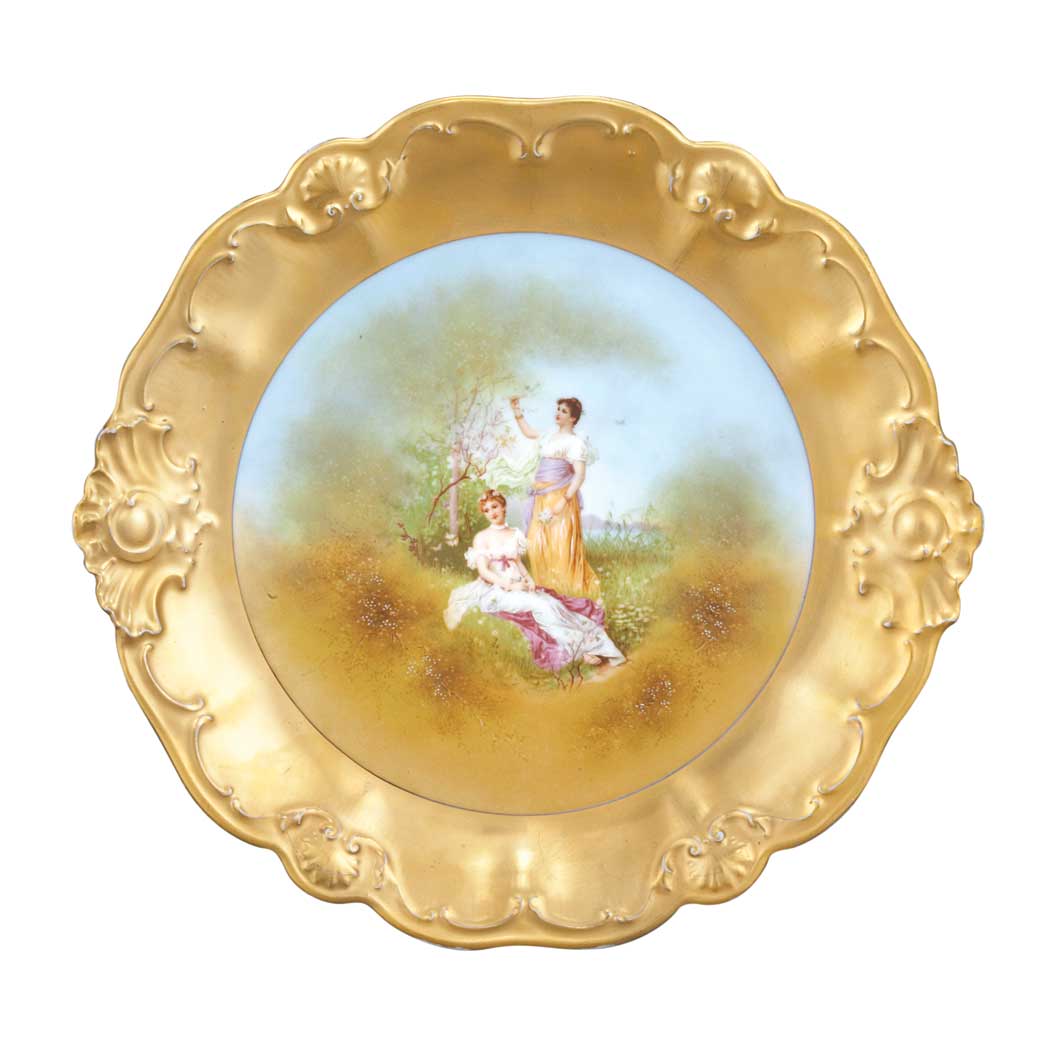 Lot 242 - Limoges Porcelain Cabinet Plate Diameter 13...