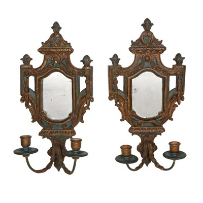 Lot 242 - Pair of Neoclassical Style Painted Wood...