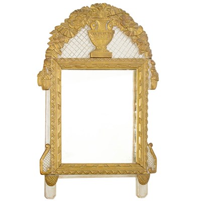 Lot 239 - Neoclassical Style Painted Wood Mirror