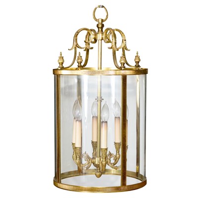 Lot 246 - George III Style Gilt-Metal and Glass...