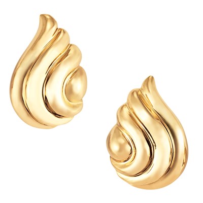 Lot 132 - Pair of Gold Earclips