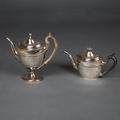 Lot 159 - Assembled Silver Plated Four-Piece Tea and...