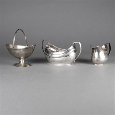 Lot 166 - Group of Ten English Silver Table Articles...