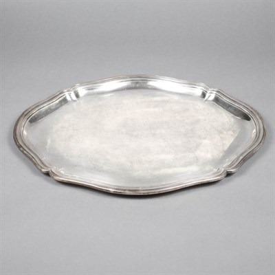 Lot 194 - Group of Five German 800 Quality Silver Trays...