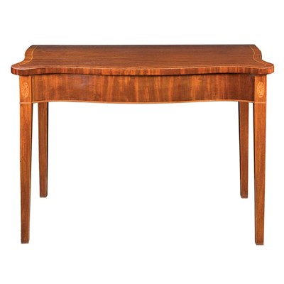 Lot 132 - George III Inlaid Mahogany Side Table Late...