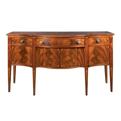 Lot 68 - Federal Style Inlaid Mahogany Sideboard The...