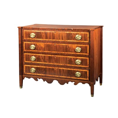 Lot 76 - Federal Inlaid Mahogany Chest of Drawers New...