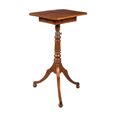 Lot 78 - George III Mahogany Ratchet Tripod Stand Late...