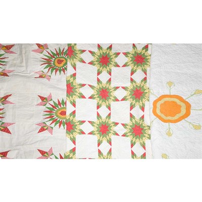 Lot 67 - Group of Three Quilts Comprising an example...