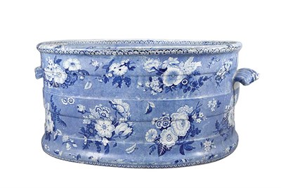 Lot 427 - English Blue and White Transfer Decorated...