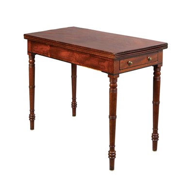 Lot 175 - Regency Style Mahogany Fold-Over Games Table...