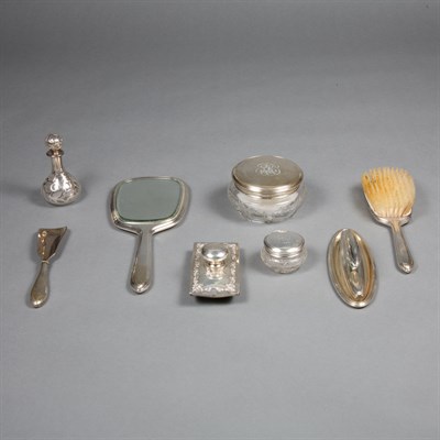 Lot 329 - Group of Sterling Silver Dresser Articles...