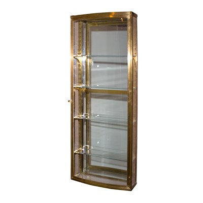 Lot 239 - Brass and Glass Hanging Vitrine Height 52...