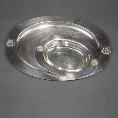 Lot 353A - American Sterling Silver Meat Platter and Two...