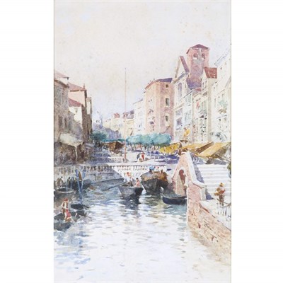 Lot 51 - Paolo Sala Italian, 1859-1924 A Venetian...