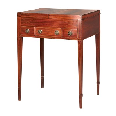Lot 111 - George III Inlaid Mahogany Dressing Table Late...