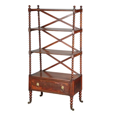 Lot 70 - American Mahogany Etagere Second quarter of...