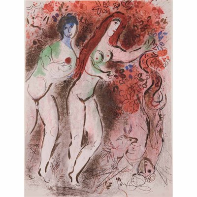 Lot 101 - Marc Chagall ADAM AND EVE AND THE FORBIDDEN...
