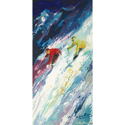 Lot 148 - LeRoy Neiman American, b. 1921 Downhill Skiers...
