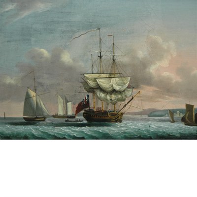 Lot 63 - British School 20th Century Ships Along a...