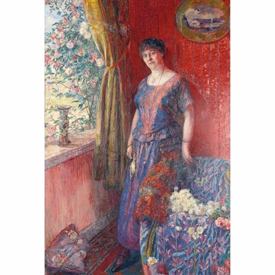 Lot 62A - Francois Pycke Belgian, 1890-1970 Portrait...