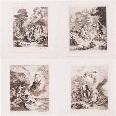 Lot 83 - After Eugene Delacroix [CLASSICAL SCENES] Four...