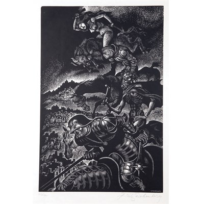 Lot 95 - Fritz Eichenberg IN PRAISE OF FOLLY (4);...