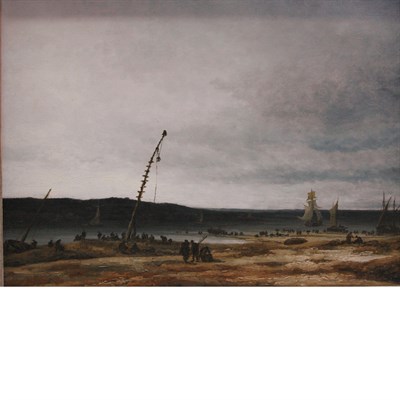 Lot 65 - Attributed to Georges Michel Fishermen on the...