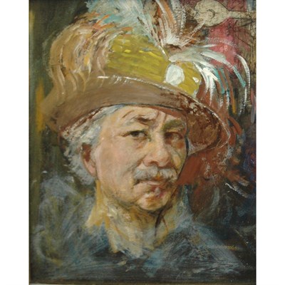 Lot 58 - Jerome Myers American, 1867-1940 Self Portrait...