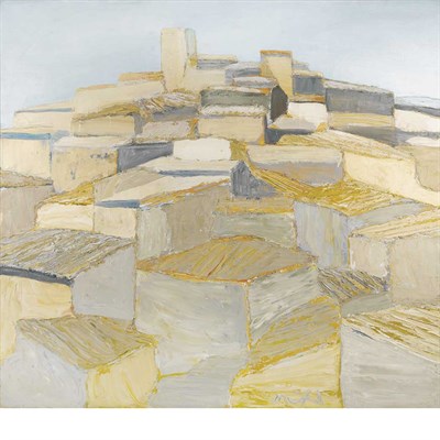 Lot 50 - Roger Muhl French, 1929-2008 Village Ocre...