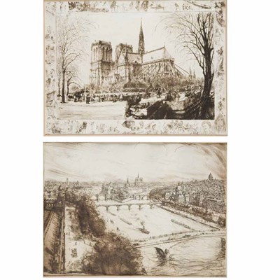 Lot 94 - Jean Jules Dufour [VIEWS OF PARIS] Five...