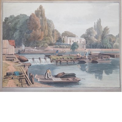 Lot 87 - After William Havell THE WEIR FROM MARLOW...