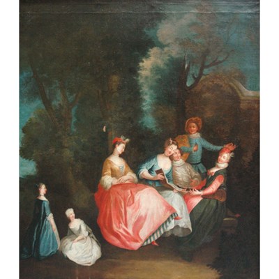 Lot 74 - Manner of Jean Antoine Watteau Garden Party...