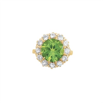 Lot 146 - Peridot and Diamond Ring